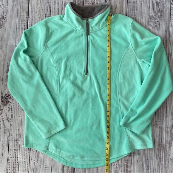 Made For Life Mint and Gray Half Zip Pullover.  Size XLarge. EUC - Picture 6 of 6